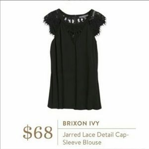 Brixon ivy lace detail top